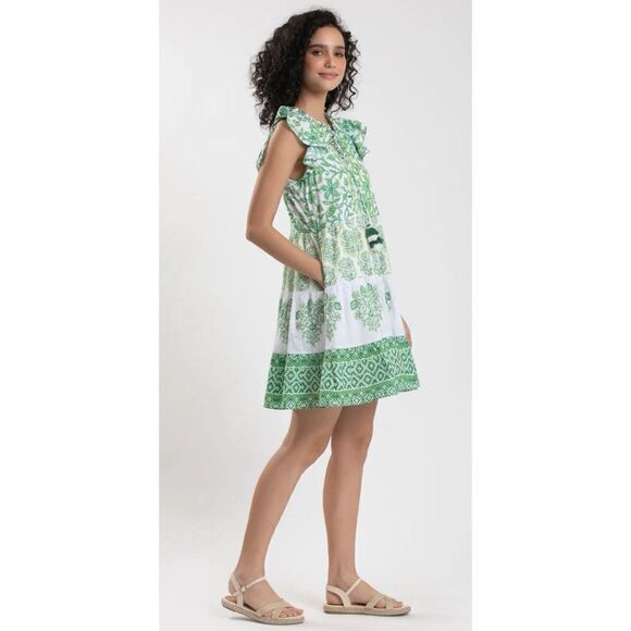 Celina Moon FLOSS MINI DRESS in Green Size XS - Picture 4 of 8